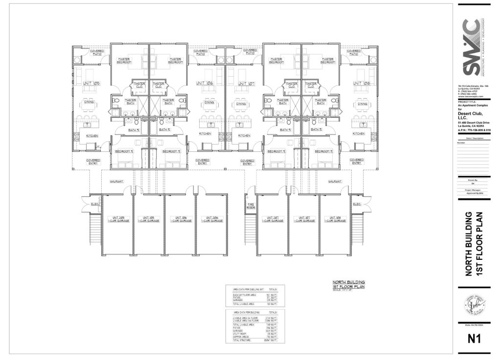 Barcelona Apartments North Building (1st Floorplan)